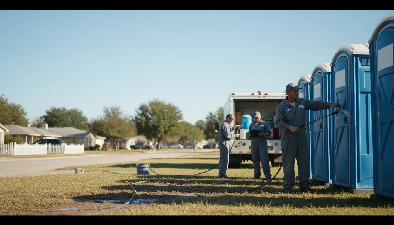 Long-Term Portable Toilet Rental in Hudgins, VA near me